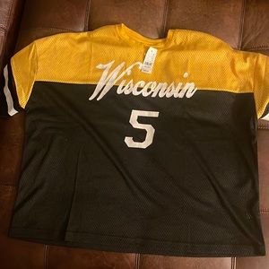 Brand new never worn from PacSun, lightweight black yellow shirt white lettering